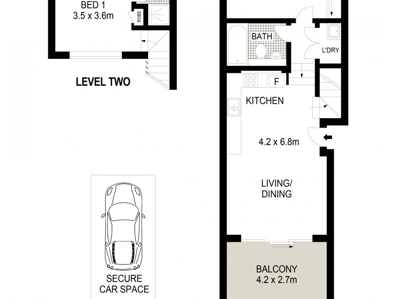 44/75 Stanley Street, Chatswood NSW 2067 Floorplan