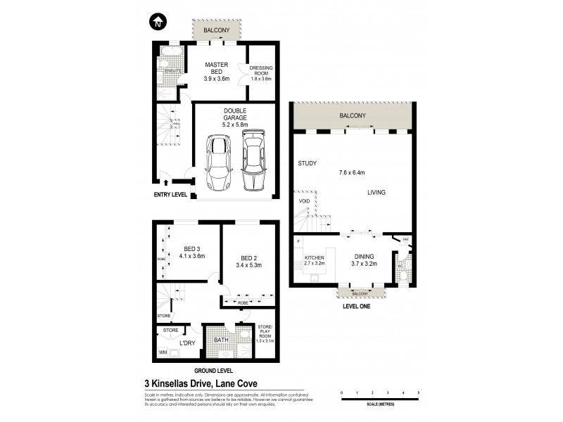 3 Kinsellas Drive, Lane Cove NSW 2066 Floorplan