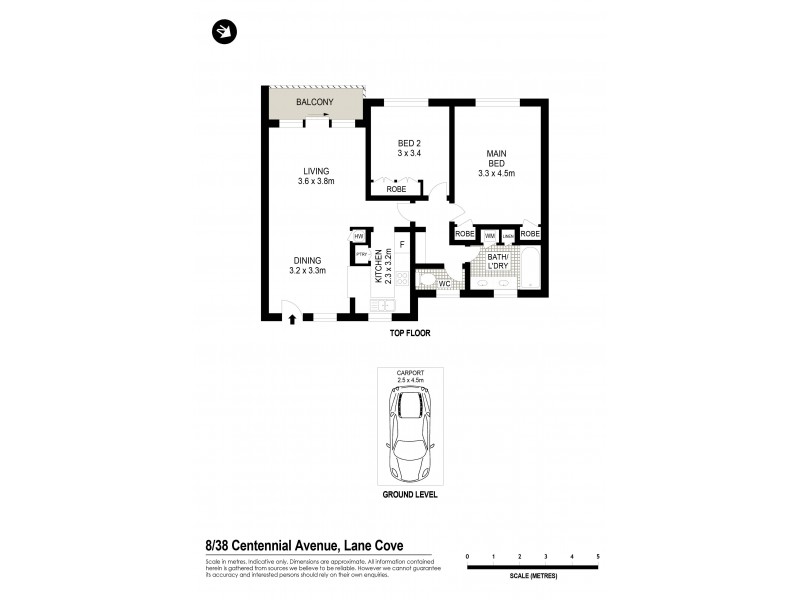 8/38 Centennial Avenue, Lane Cove NSW 2066 Floorplan