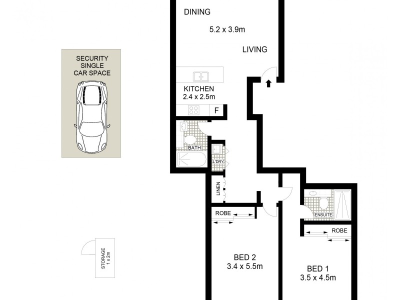 503/72 Gordon Crescent, Lane Cove NSW 2066 Floorplan