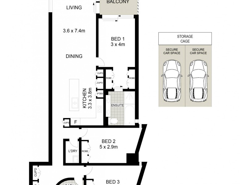 10.01/88 Alfred Street, Milsons Point NSW 2061 Floorplan