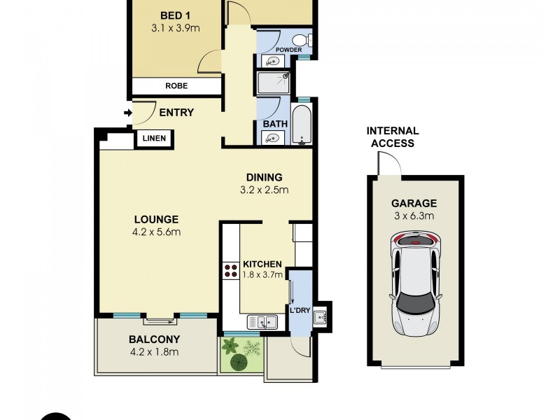 21/268 Longueville Road, Lane Cove NSW 2066 Floorplan
