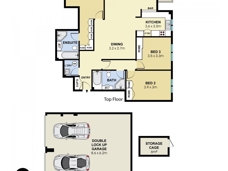 13/7-15 Bellevue Avenue, Greenwich NSW 2065 Floorplan