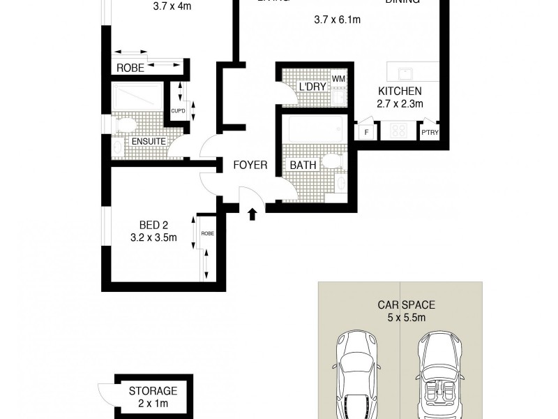 48/554 Mowbray Road, Lane Cove NSW 2066 Floorplan