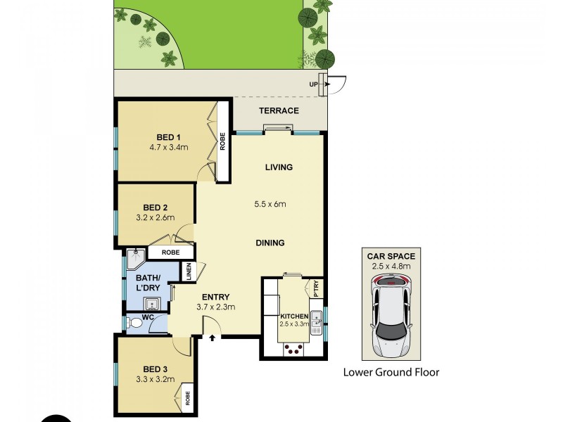 3/17 Greenwich Road, Greenwich NSW 2065 Floorplan