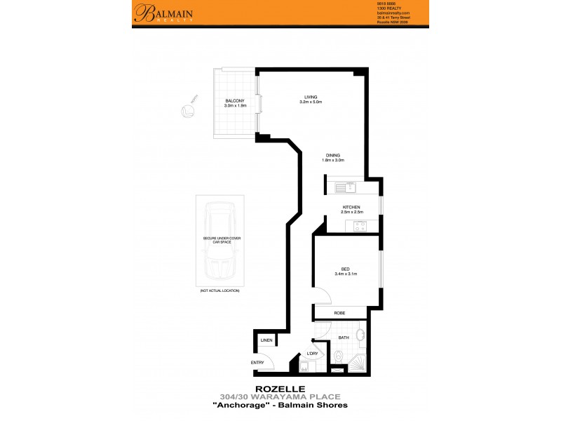 Level 3/30 Warayama Place, Rozelle NSW 2039 Floorplan