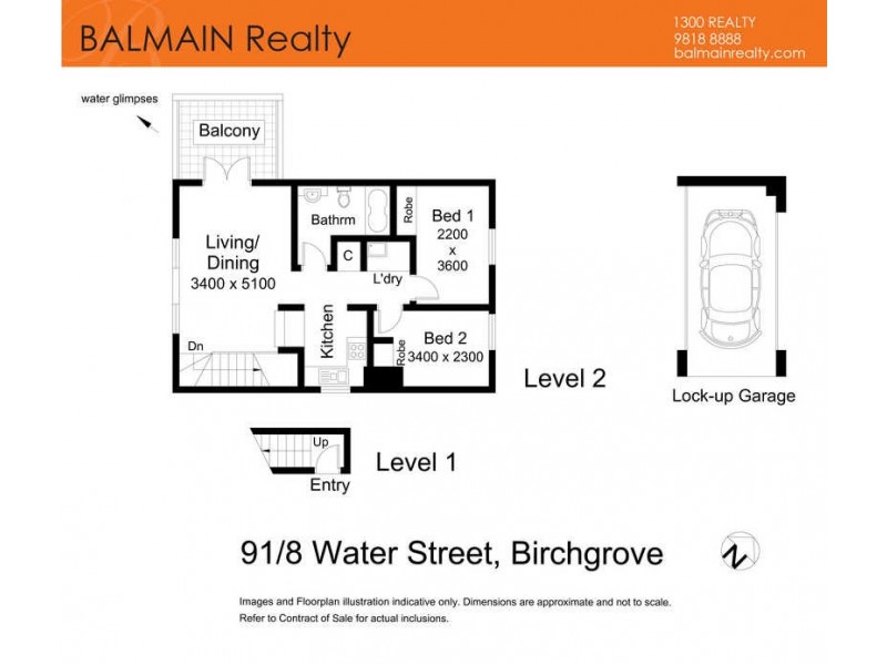 91/8 Water Street, Birchgrove NSW 2041 Floorplan