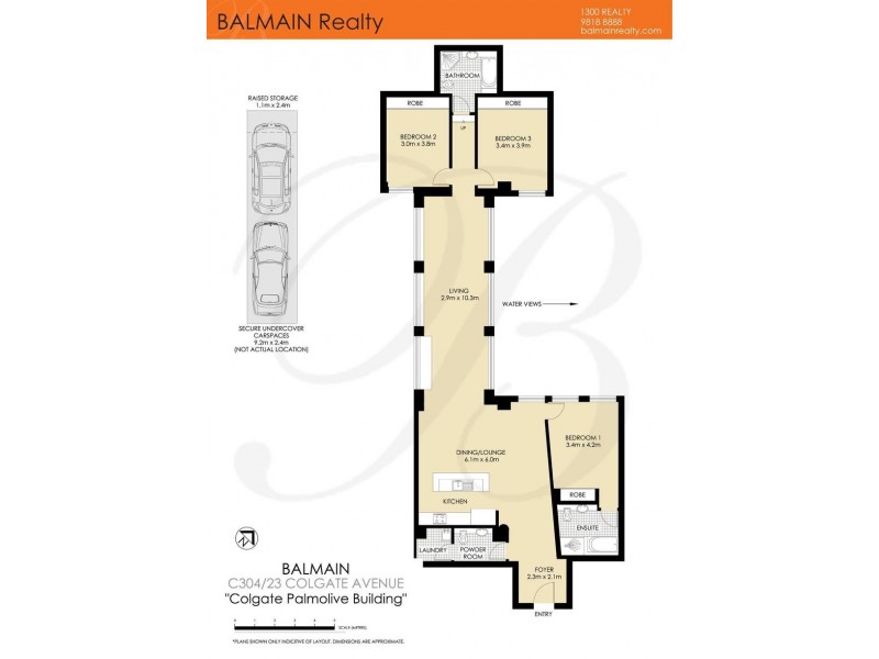 C304/23 Colgate Avenue, Balmain NSW 2041 Floorplan