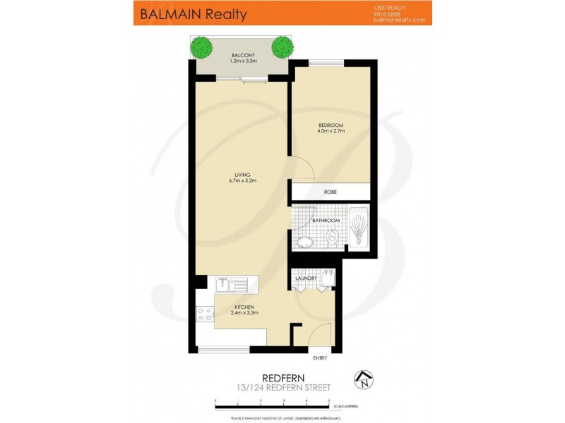 13/124 Redfern Street, Redfern NSW 2016 Floorplan
