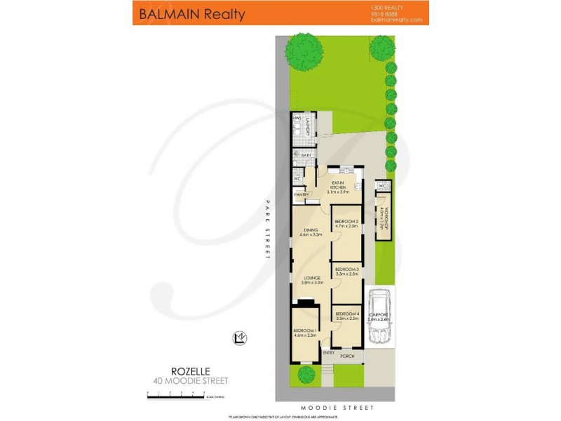 40 Moodie Street, Rozelle NSW 2039 Floorplan