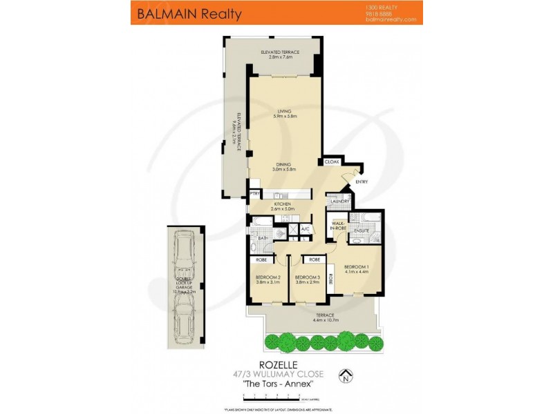 47/3 Wulumay Close, Rozelle NSW 2039 Floorplan