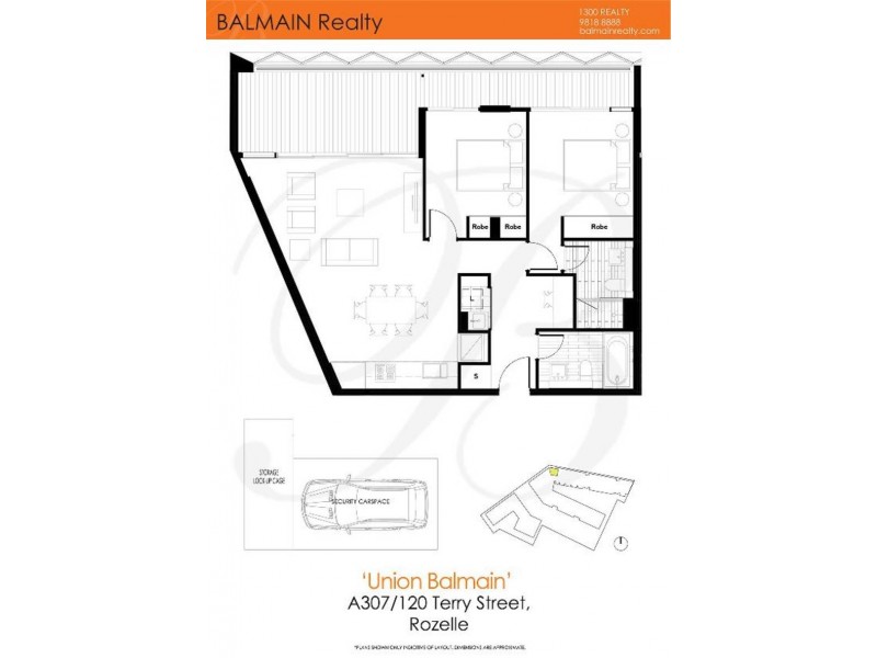 A307/120 Terry Street, Rozelle NSW 2039 Floorplan
