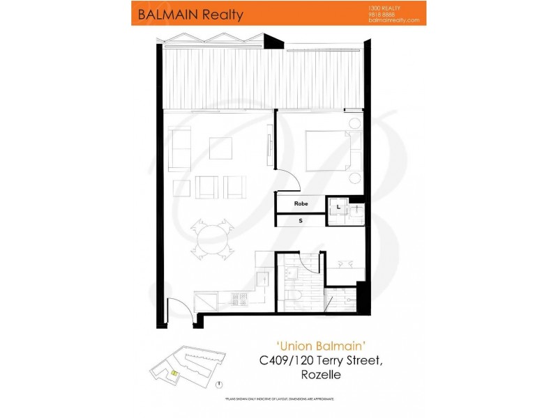 C409/120 Terry Street, Rozelle NSW 2039 Floorplan
