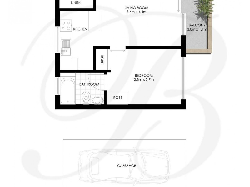 430/60 Cook Road, Centennial Park NSW 2021 Floorplan