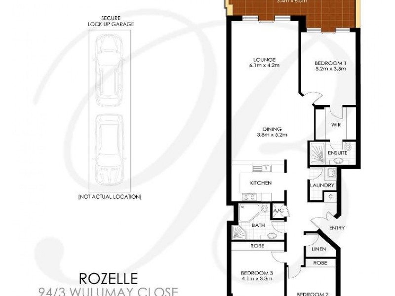 Level 1/3 Wulumay Close, Rozelle NSW 2039 Floorplan