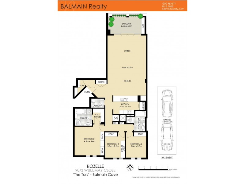 90/3 Wulumay Close, Rozelle NSW 2039 Floorplan