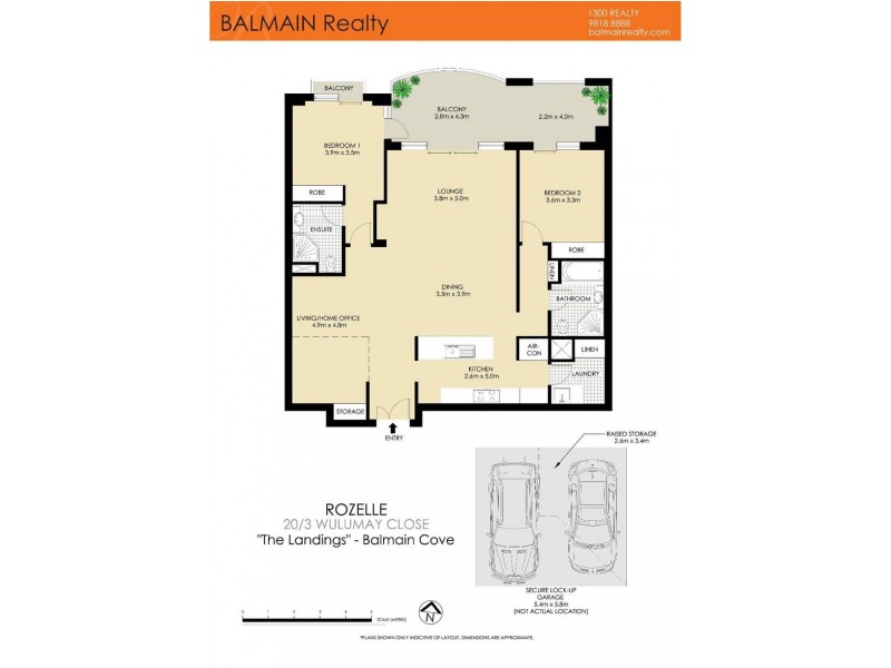 20/3 Wulumay Close, Rozelle NSW 2039 Floorplan