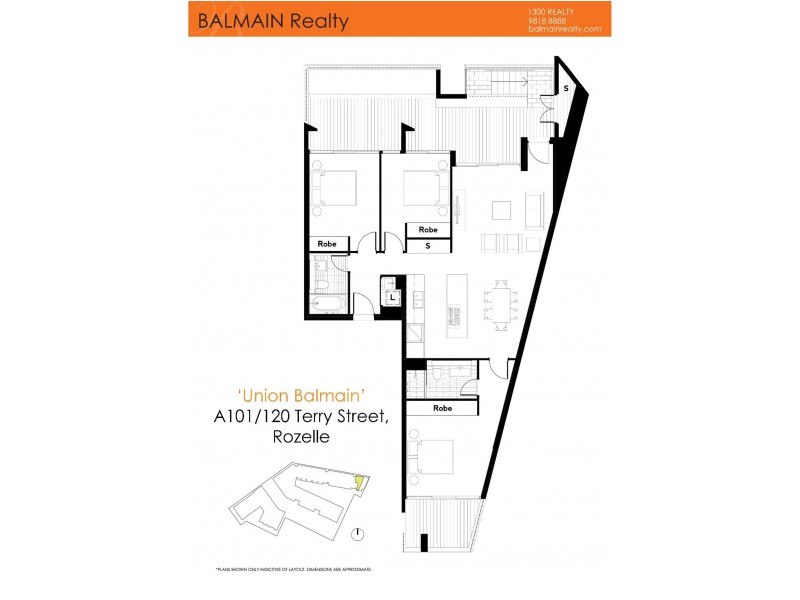 101/118 Terry Street, Rozelle NSW 2039 Floorplan