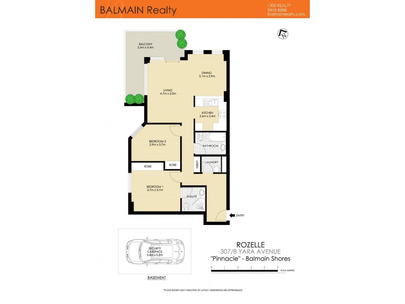 307/8 Yara Avenue, Rozelle NSW 2039 Floorplan
