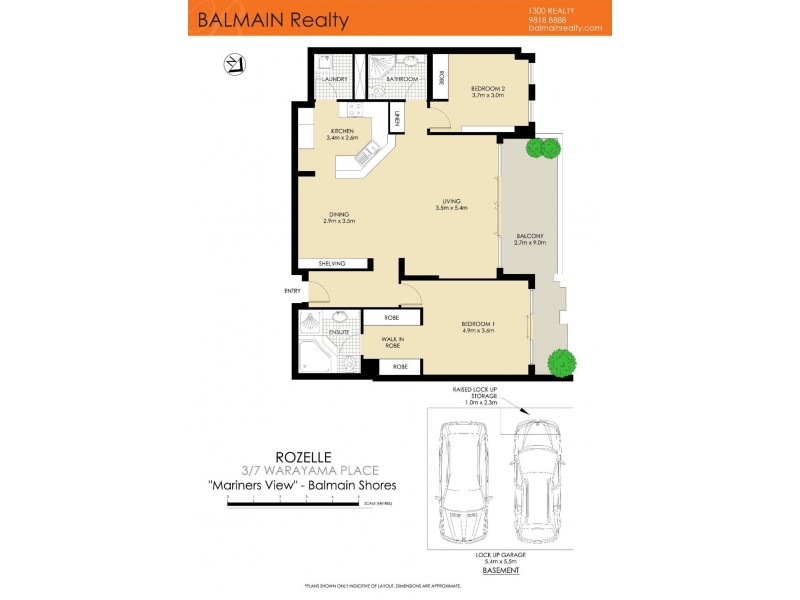 7 Warayama Place, Rozelle NSW 2039 Floorplan