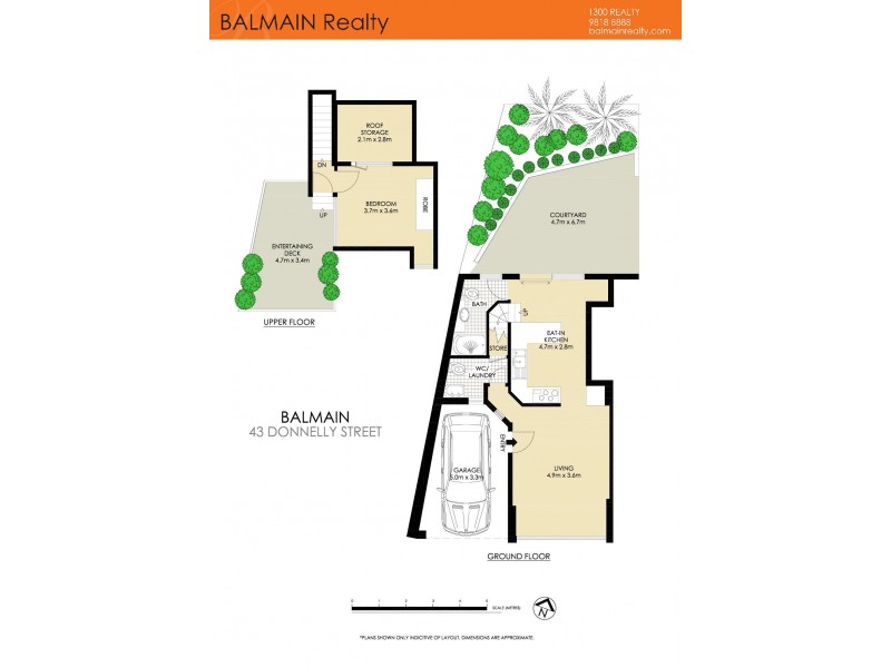 43 Donnelly Street, Balmain NSW 2041 Floorplan