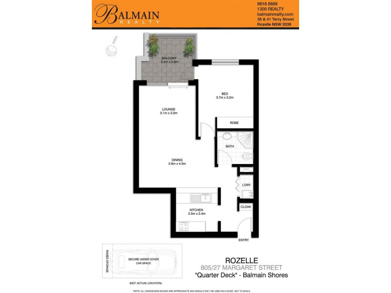 Level 8/27 Margaret Street, Rozelle NSW 2039 Floorplan