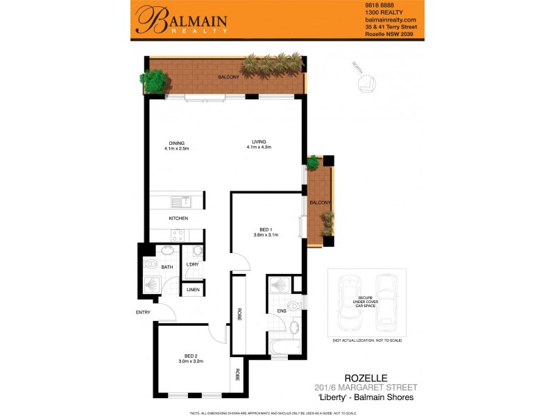 Level 2/6 Margaret Street, Rozelle NSW 2039 Floorplan
