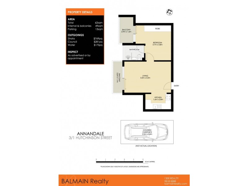 3/1 Hutchinson Street, Annandale NSW 2038 Floorplan