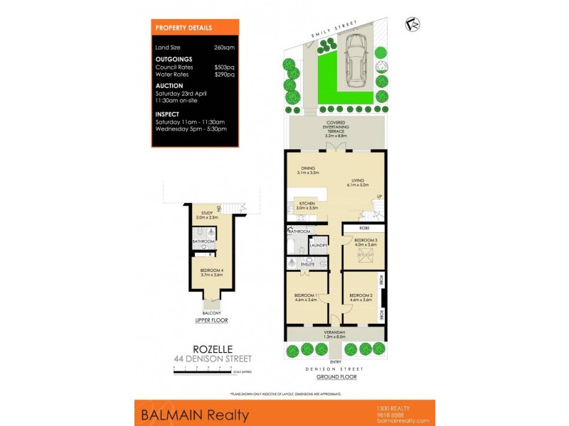 44 Denison Street, Rozelle NSW 2039 Floorplan