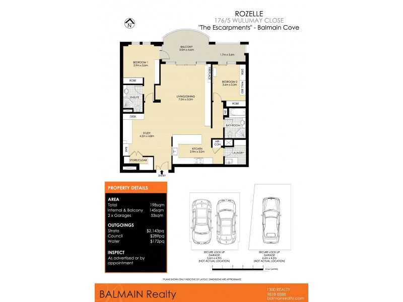 176/5 Wulumay Close, Rozelle NSW 2039 Floorplan