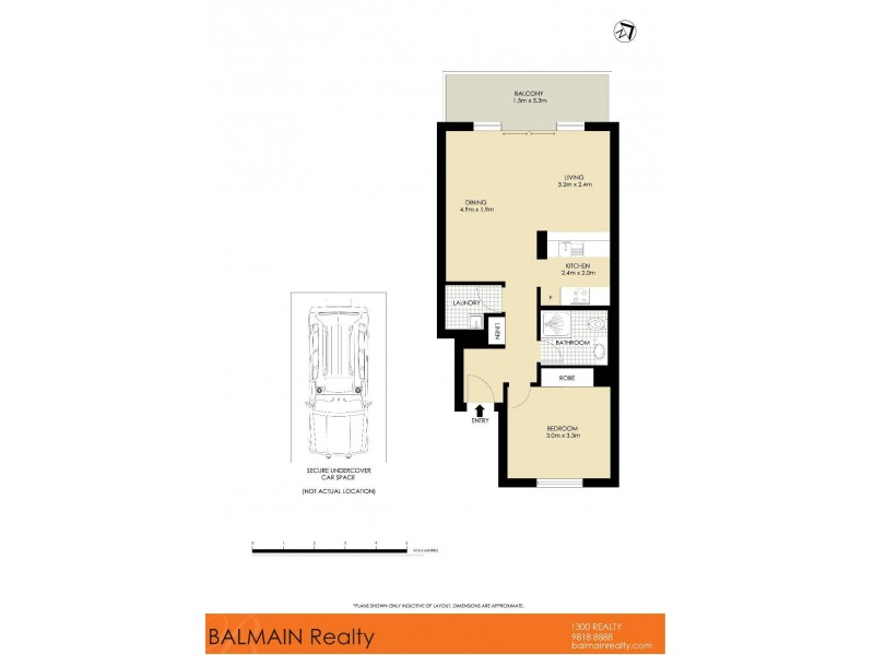 Level 3/9 Yara Avenue, Rozelle NSW 2039 Floorplan