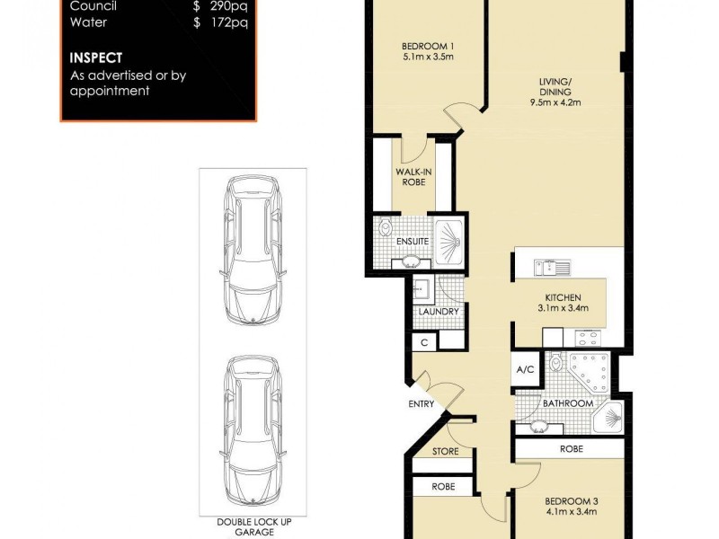 59/3 Wulumay Close, Rozelle NSW 2039 Floorplan