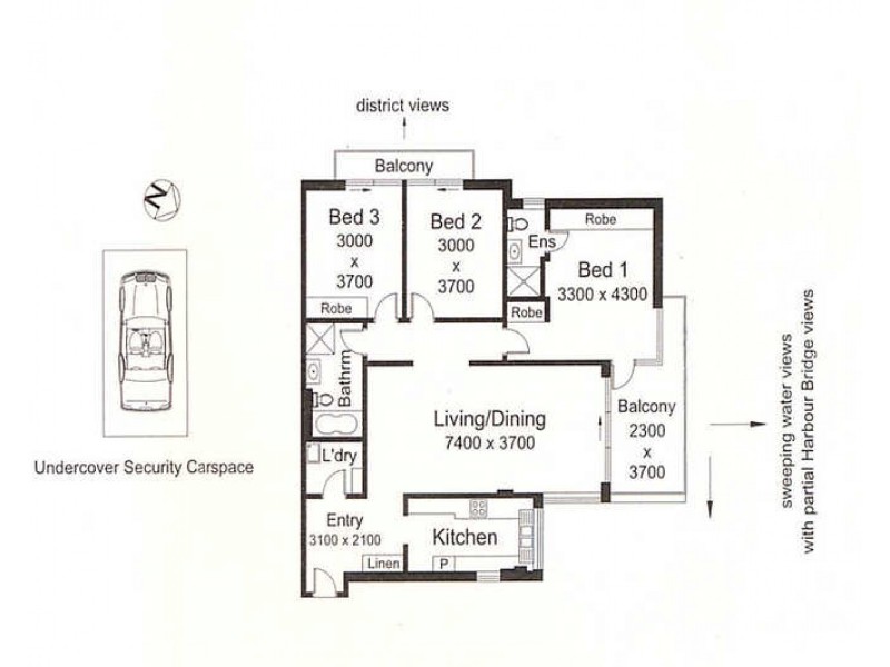 Level 4/9 Nicholson Street, Balmain East NSW 2041 Floorplan