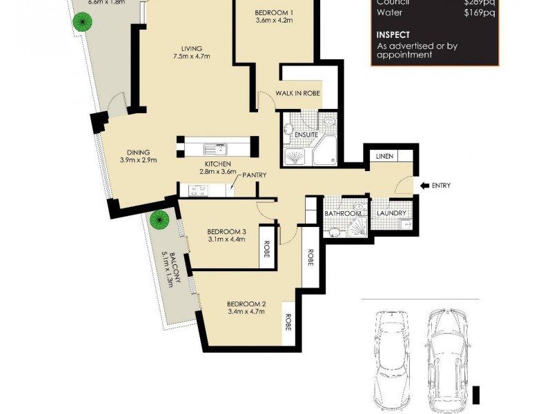 Level 9/29 Margaret Street, Rozelle NSW 2039 Floorplan