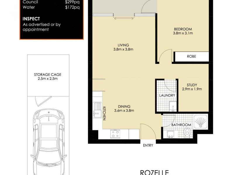 312/43 Terry Street, Rozelle NSW 2039 Floorplan
