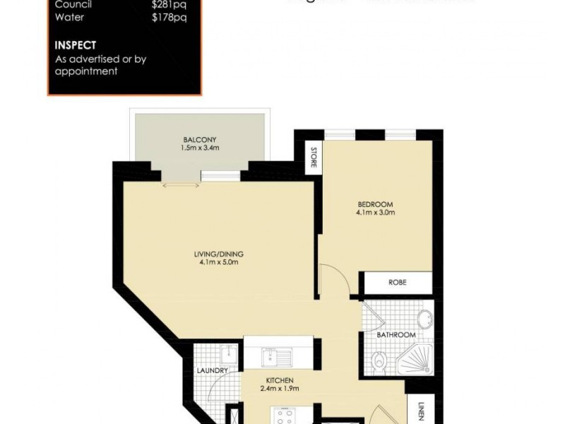 Level 2/1 Warayama Place, Rozelle NSW 2039 Floorplan