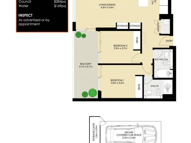 235/122 Terry Street, Rozelle NSW 2039 Floorplan