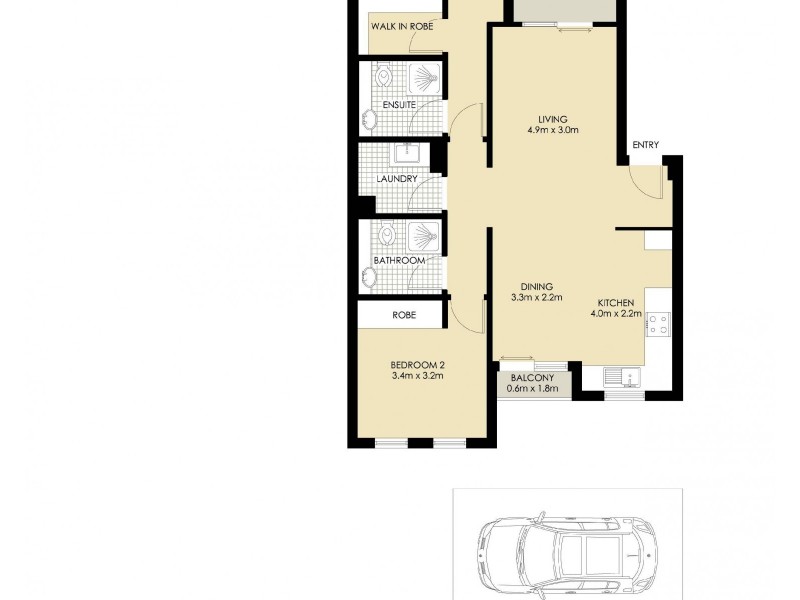 Level 2/1 Buchanan Street, Balmain NSW 2041 Floorplan