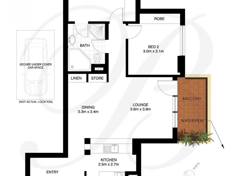 806/27 Margaret Street, Rozelle NSW 2039 Floorplan