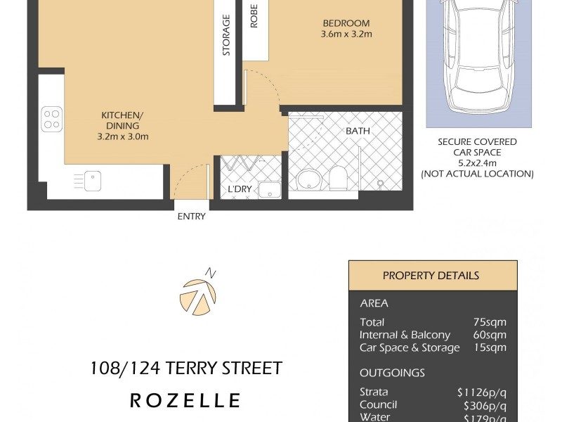 108/124 Terry Street, Rozelle NSW 2039 Floorplan