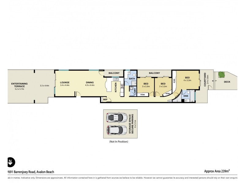 3/691 Barrenjoey Road, Avalon Beach NSW 2107 Floorplan