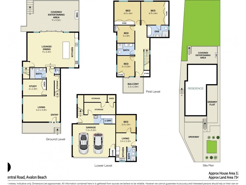 64 Central Road, Avalon Beach NSW 2107 Floorplan