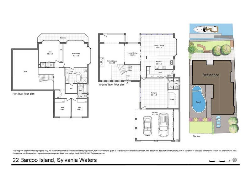 22 Barcoo Island, Sylvania Waters NSW 2224 Floorplan