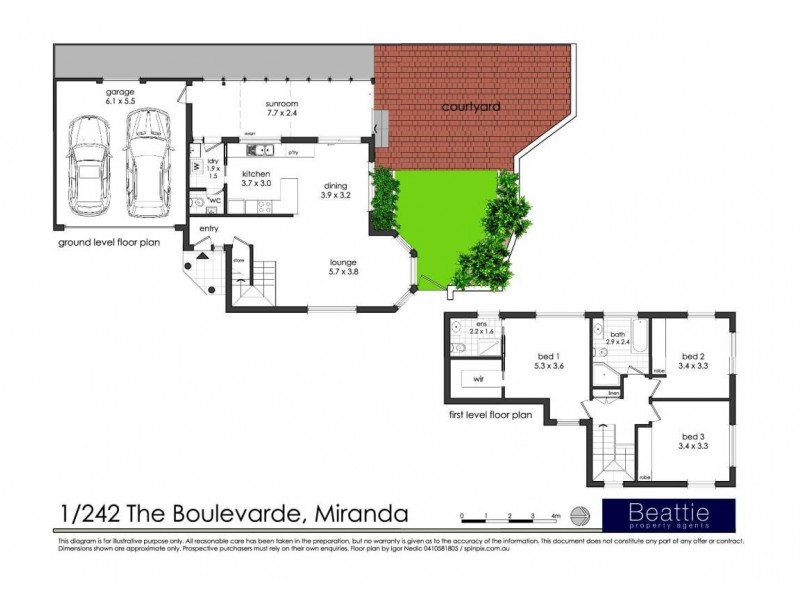 1/242 The Boulevard, Miranda NSW 2228 Floorplan