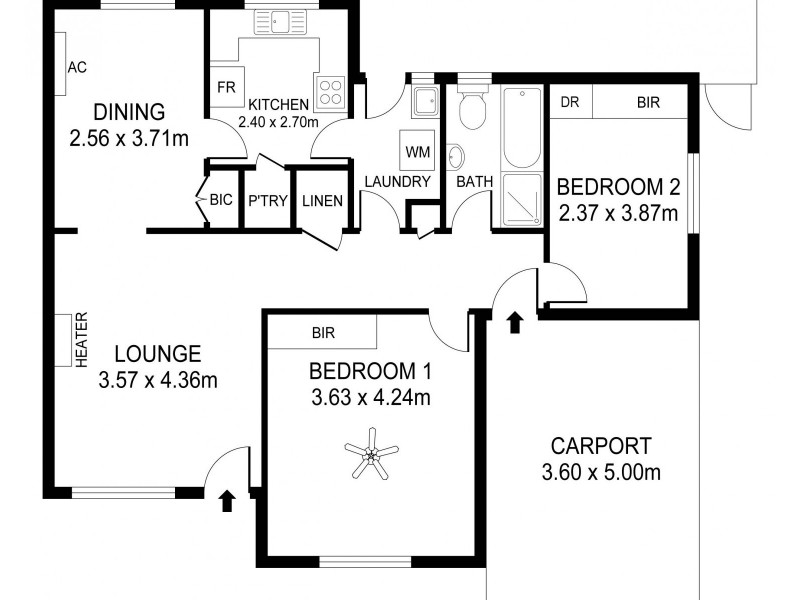 1/9 Barnes Road, Glynde SA 5070 Floorplan