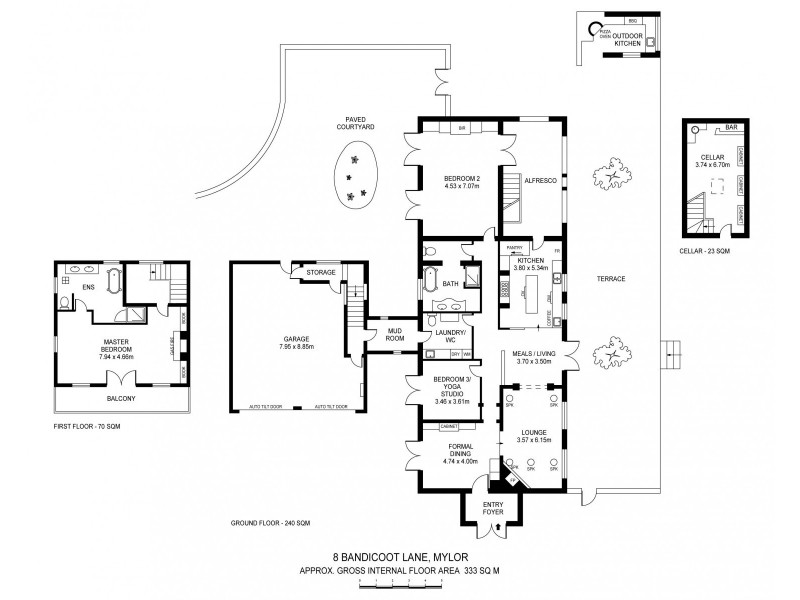 8 Bandicoot Lane, Mylor SA 5153 Floorplan