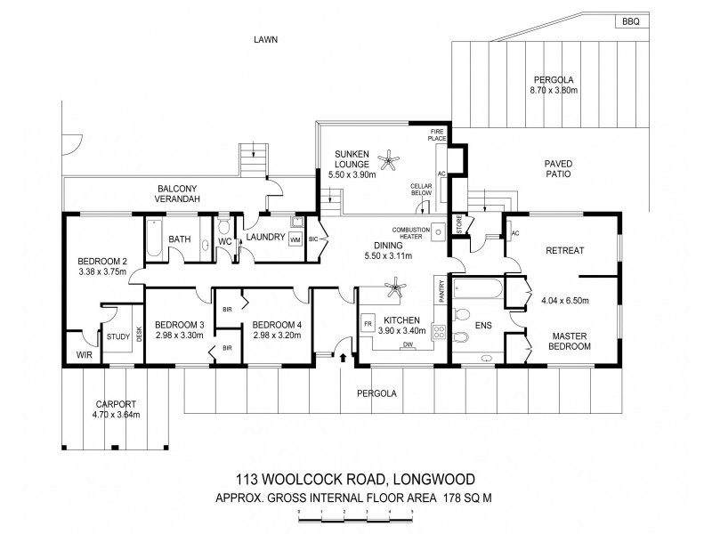 113 Woolcock Road, Longwood SA 5153 Floorplan