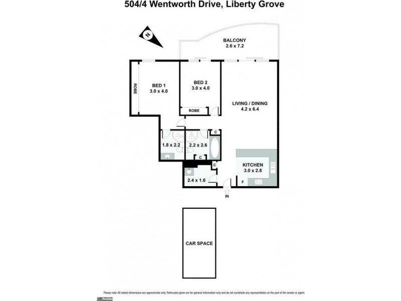 504/4 Wentworth Drive, Liberty Grove NSW 2138 Floorplan