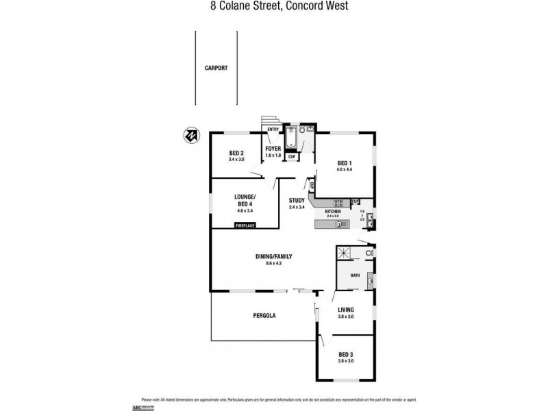 8 Colane Street, Concord West NSW 2138 Floorplan
