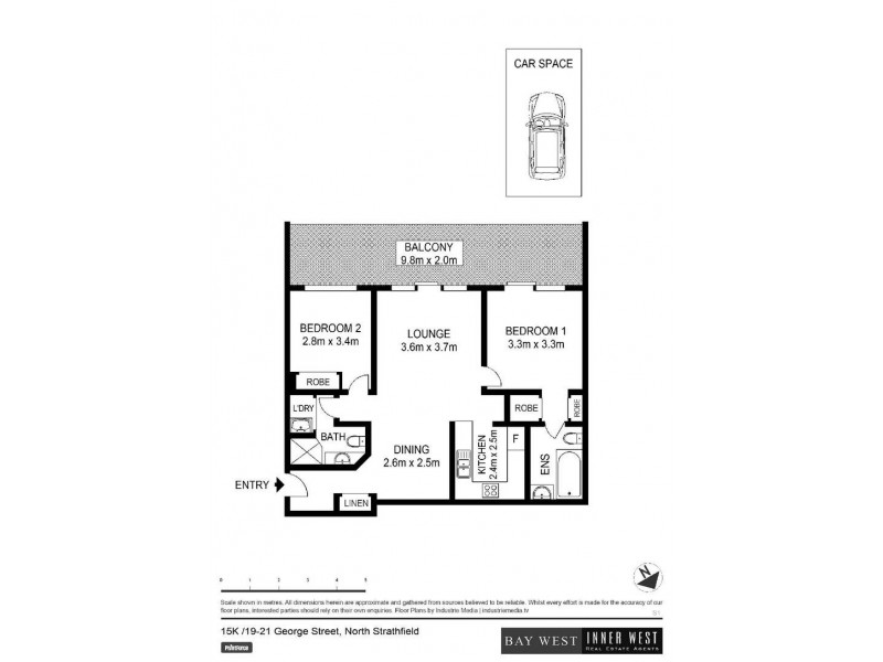 15K/19-21 George Street, North Strathfield NSW 2137 Floorplan